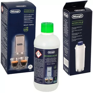 Filtr Wkład do wody ekspresu DELONGHI DLSC002 + ODKAMIENIACZ 500ml ORYGINAŁ - Akcesoria i części do ekspresów do kawy - miniaturka - grafika 1