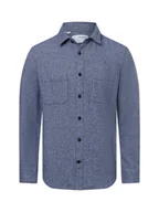 Koszule męskie - Selected Koszula męska Mężczyźni Regular Fit Bawełna niebieski w kratkę, S - miniaturka - grafika 1