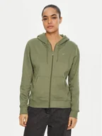 Bluzy damskie - Tommy Jeans Bluza Flag DW0DW19729 Zielony Regular Fit - miniaturka - grafika 1