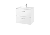 Szafki łazienkowe - Roca Victoria Basic Unik 60 zestaw szafka z 2 szufladami + umywalka 60cm biały p (A855884806) - miniaturka - grafika 1