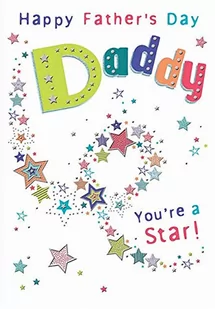 Piccadilly Greetings Group Ltd WONDERFUL kolorowy szczęśliwy dzień ojca karta z życzeniami na dzień ojca A53201 - Kartki okolicznościowe i zaproszenia - miniaturka - grafika 1