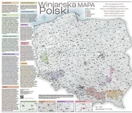 Mapy i plansze edukacyjne - Winiarska mapa Polski - miniaturka - grafika 1