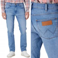 Spodnie męskie - Wrangler LARSTON SLIM TAPERED Cool Twist W28 L32 - miniaturka - grafika 1