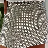 Spódnice - TEMU Seksowna mini spódniczka na imprezę dla kobiet w stylu western, dopasowana, z cekinami, w jednolitym kolorze, o krótkiej długości Modny krótki - miniaturka - grafika 1