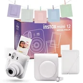 Aparaty natychmiastowe - Fujifilm Instax Mini 12 biały zestaw - miniaturka - grafika 1