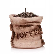 Świece - Świeca ozdobna KAWA 12 cm kolor CAPUCCINO - miniaturka - grafika 1
