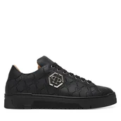 Sneakersy męskie - Sneakersy PHILIPP PLEIN PAES USC0770 Czarny - miniaturka - grafika 1