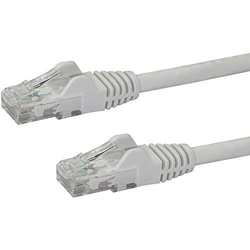 StarTech.com Kabel Ethernet Cat6, 30,5 m, biały, kabel krosowy, kabel Cat6, długi kabel sieciowy, kabel Ethernet, kabel kat. 6, 30,5 m (N6PATCH100WH)