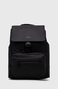 Calvin Klein plecak męski kolor czarny duży gładki - Plecaki - miniaturka - grafika 1