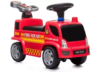 Lean CARS Pojazd Jeździk Straż Pożarna Armatka Bańki Mydlane Dźwięki Koguty LT-9179-0 - Jeździki dla dzieci - miniaturka - grafika 1