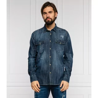 Koszule męskie - John Richmond Koszula PISANI | Regular Fit | denim - grafika 1