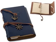 Notesy i bloczki - GiftWorld, Notes pamiętnik podróżnika, Vintage, granatowy - miniaturka - grafika 1