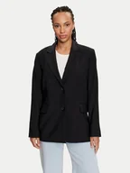 Marynarki i żakiety damskie - Calvin Klein Jeans Marynarka J20J223926 Czarny Relaxed Fit - miniaturka - grafika 1