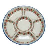 Miski i półmiski - Ceramiczna półmisek dzielony Ceramika Bolesławiec - miniaturka - grafika 1