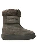 Buty dla dziewczynek - Moon Boot Śniegowce Junior Park Dtrap Boot Suede 80D3440040 Szary - miniaturka - grafika 1