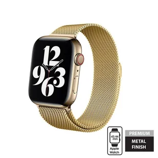 Crong Milano Steel - Pasek ze stali nierdzewnej do Apple Watch 42/44/45/49 mm (złoty) - Akcesoria do smartwatchy - miniaturka - grafika 5