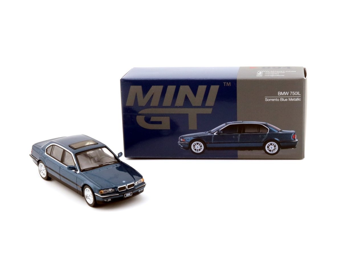 MINI GT BMW 750IL Sorrento Blue Matallic LHD MGT00894-L MiniGT