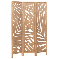 Parawany - 3-panelowy składany parawan pokojowy drewniany 170 x 122 cm jasne drewno VERNAGO - miniaturka - grafika 1