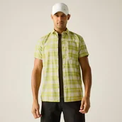 Koszule męskie - Regatta Koszula męska z krótkim rękawem Travel Light przeciw insektom Żółty, Rozmiar: XL - miniaturka - grafika 1