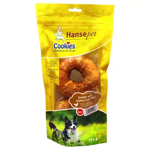 Hansepet Cookies, Donut z kurczakiem, 2 szt. - 220 g - Przysmaki dla psów Hansepet Cookies, Donut z kurczakiem, 2 szt. - 220 g - Przysmaki dla psów - miniaturka - grafika 1