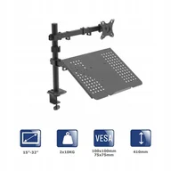 Uchwyty do monitorów - Uchwyt biurkowy do monitora i laptopa Akyga AK-MB-04 regulowane ramię 10kg - miniaturka - grafika 1