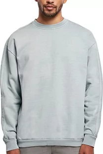 Urban Classics Męska bluza Heavy Terry Garment Dye Crew, Summer Bluza, L, niebieski, L - Bluzy męskie - miniaturka - grafika 1