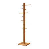 Wieszaki i stojaki - Wieszak na ubrania drewniany stojący dębowy Gialo - miniaturka - grafika 1