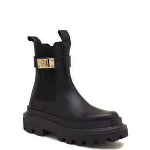 Dolce Gabbana Skórzane sztyblety - Sztyblety damskie - miniaturka - grafika 1