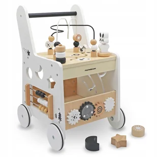 Drewniany pchacz 6w1, chodzik dla dzieci z funkcją stolika edukacyjnego - Zabawki zręcznościowe Drewniany pchacz 6w1, chodzik dla dzieci z funkcją stolika edukacyjnego - Zabawki zręcznościowe - miniaturka - grafika 1