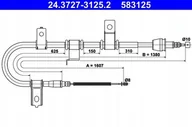 Linki hamulca postojowego - ATE LINKA HAMULCA 24.3727-3125.2 HYUNDAI GETZ 1.4I 05 - miniaturka - grafika 1
