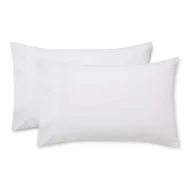 Poszewki na poduszki - Zestaw 2 białych poszewek na poduszki z satyny bawełnianej Bianca Luxury, 50x75 cm - miniaturka - grafika 1