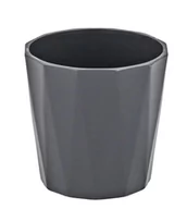 Donice - Osłonka ceramiczna FLORES ciemny szary 13,5 cm - miniaturka - grafika 1