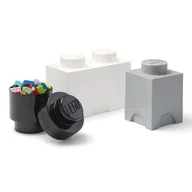 Pojemniki na zabawki - Lego 40140007 Pojemnik MIX 3 Szary Czarny 3w1 - miniaturka - grafika 1