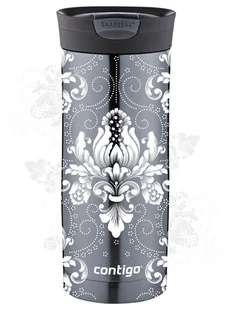 Kubek termiczny Contigo Huron 470ml -  Arabeska White - Gunnmetal - Kubki termiczne - miniaturka - grafika 1