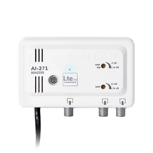 Wzmacniacz Antenowy Wewnętrzny 2 Wyjścia Lte700 Ai-271 Alcad - Wzmacniacze antenowe - miniaturka - grafika 2