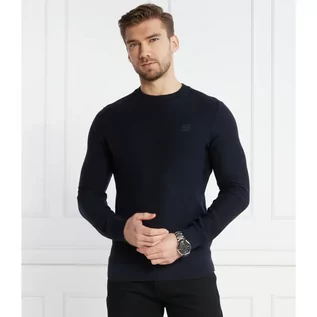 Swetry męskie - BOSS ORANGE Sweter Anion | Regular Fit | z dodatkiem kaszmiru - grafika 1