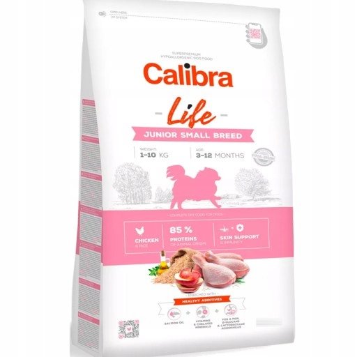 CALIBRA Dog Life Junior Small Breed Chicken 6 kg dla szczeniąt ras małych -