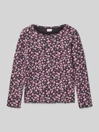 Koszulki dla dziewczynek - Bluzka z długim rękawem o kroju slim fit z mieszanki bawełny - miniaturka - grafika 1