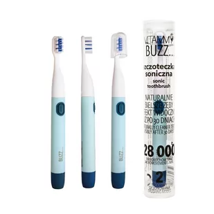 VITAMMY VITAMMY Buzz niebieski Uniwersalna szczoteczka soniczna do zębów z 28 000 mikroruchów 2 programami szczotkowania - Szczoteczki do zębów dla dzieci - miniaturka - grafika 2