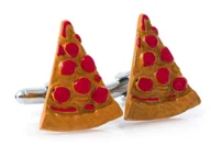 Spinki do mankietów i krawatów - Spinki do mankietów - pizza U240 - miniaturka - grafika 1