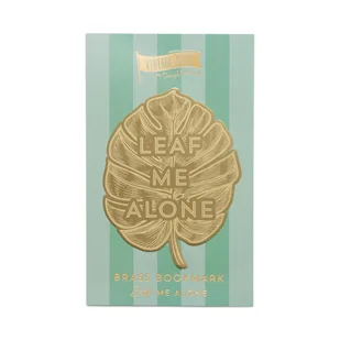 Zakładka do książek metalowa duża Leaf Me Alone - Zakładki do książek - miniaturka - grafika 1