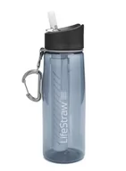 Shakery i bidony sportowe - LifeStraw Go, Butelka na wode z filtrem, 650ml, Moody Blue, Renew - miniaturka - grafika 1