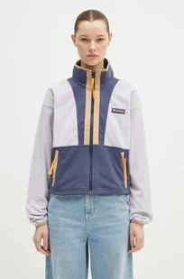 Columbia bluza polarowa Backbowl II FZ Fleece kolor fioletowy wzorzysta 2092163 - Bluzy damskie - miniaturka - grafika 1