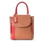 Plecaki - Plecak Nobo - NBAG-N3090-C017 Karmelowy Z Czerwonym - miniaturka - grafika 1