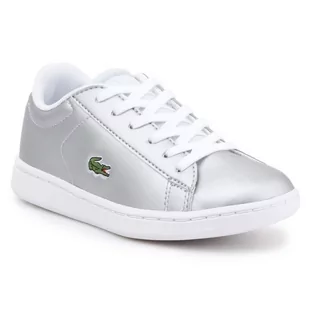 Buty Lacoste 7-34SPC0006334 srebrny - Buty dla dziewczynek - miniaturka - grafika 1