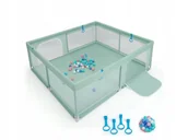 Łóżeczka i kojce - KOJEC DLA DZIECI PLAC ZABAW SKŁADANY Z WEJŚCIEM 200x180 CM Plac Zabaw - miniaturka - grafika 1