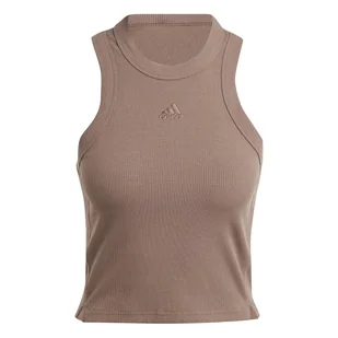 ADIDAS TOP LOUNGE RIBBED IY6733 r L - Koszulki i topy damskie - miniaturka - grafika 1