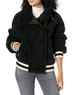 Kurtki damskie - Armani Exchange Damska kurtka Teddy, czarny, XS - miniaturka - grafika 1