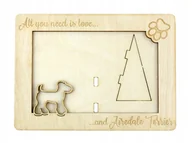 Ramki na zdjęcia - Airedale terrier ramka na zdjęcie z grawerem - miniaturka - grafika 1