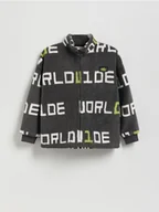 Bluzy dla chłopców - Reserved - Bluza oversize ze stójką - ciemnoszary - miniaturka - grafika 1